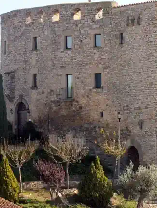 12th century medieval castle in Catalonia, Granyanella, Catalonia