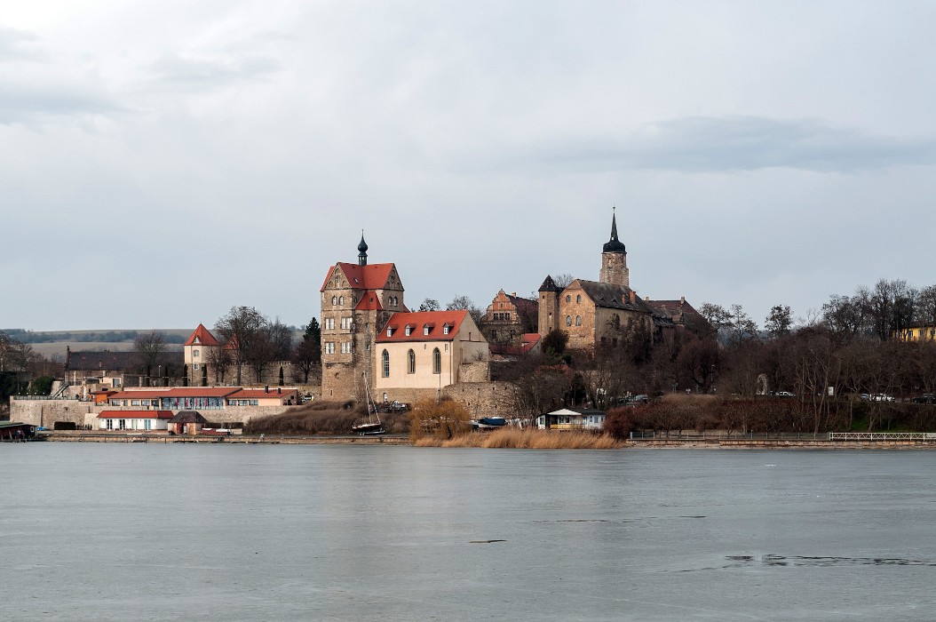 View of the Seeburg Castle, Sea Area "Mansfelder Land", Seeburg