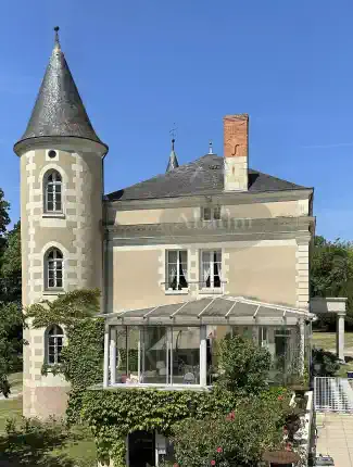 Classical château in the Loire region with park, lake, and two outbuildings, La Roche-Posay, New Aquitaine