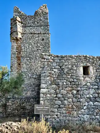 Authentic Historic Mani Stone Tower – Restoration Opportunity Near the Sea, East Mani, Peloponnese