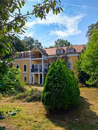 Renovated manor house with park and equestrian facilities in Kovarce, Slovakia