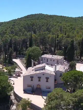 Catalan masia with boutique hotel in the Penedès wine region, Sant Joan de Mediona, Catalonia