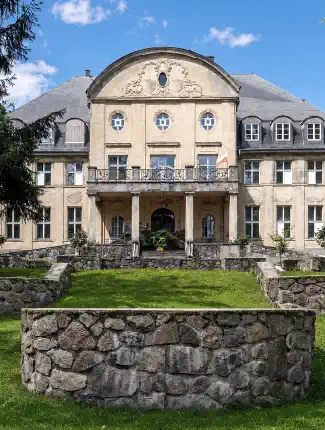 Country manor in the Pomerania lake district, Trzcinno, Pomerania